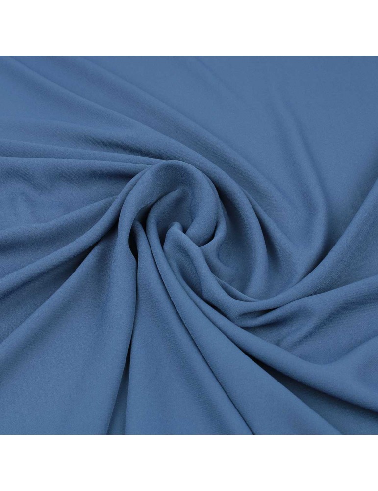 Tissu mousseline uni bleu indigo Tissu mousseline uni bleu indigo