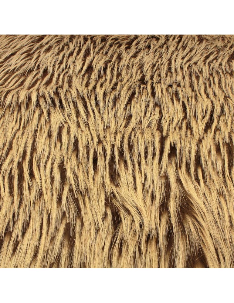 Fourrure synthétique camel/beige