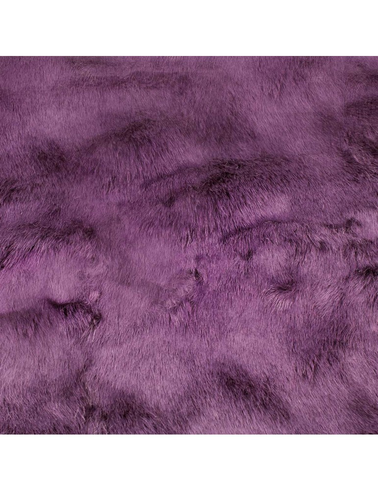 Fourrure synthétique aubergine