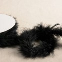 Plumes au mètre marabout noir