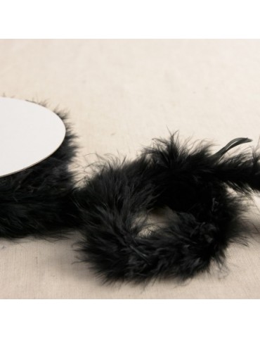 Plumes au mètre marabout noir