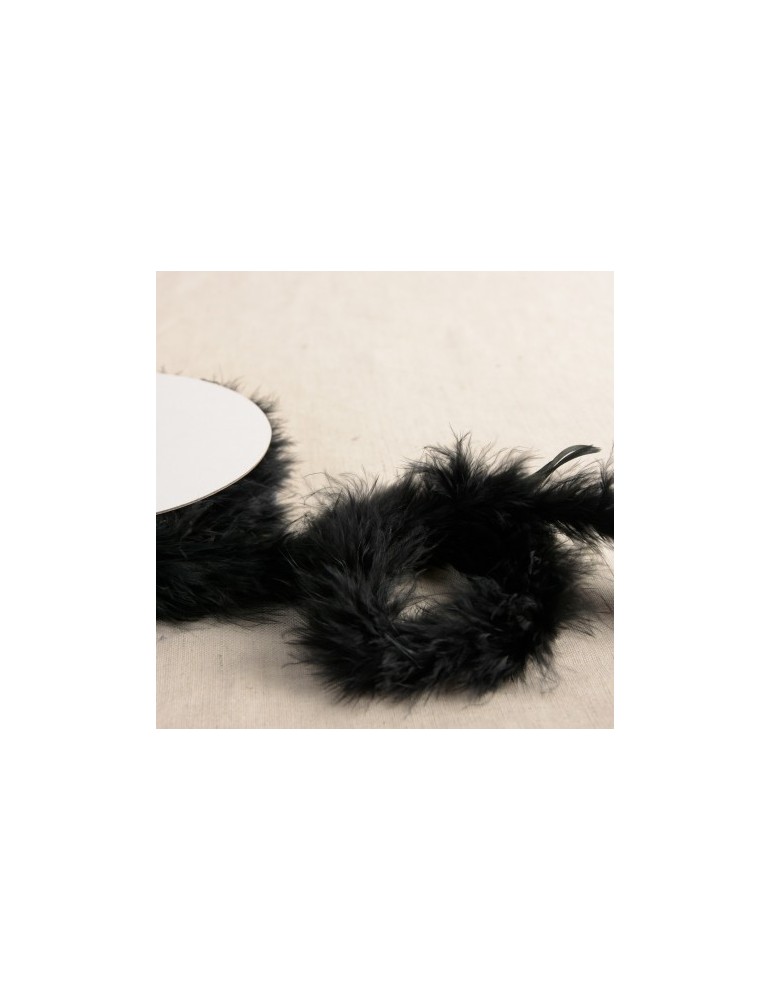 Plumes au mètre marabout noir