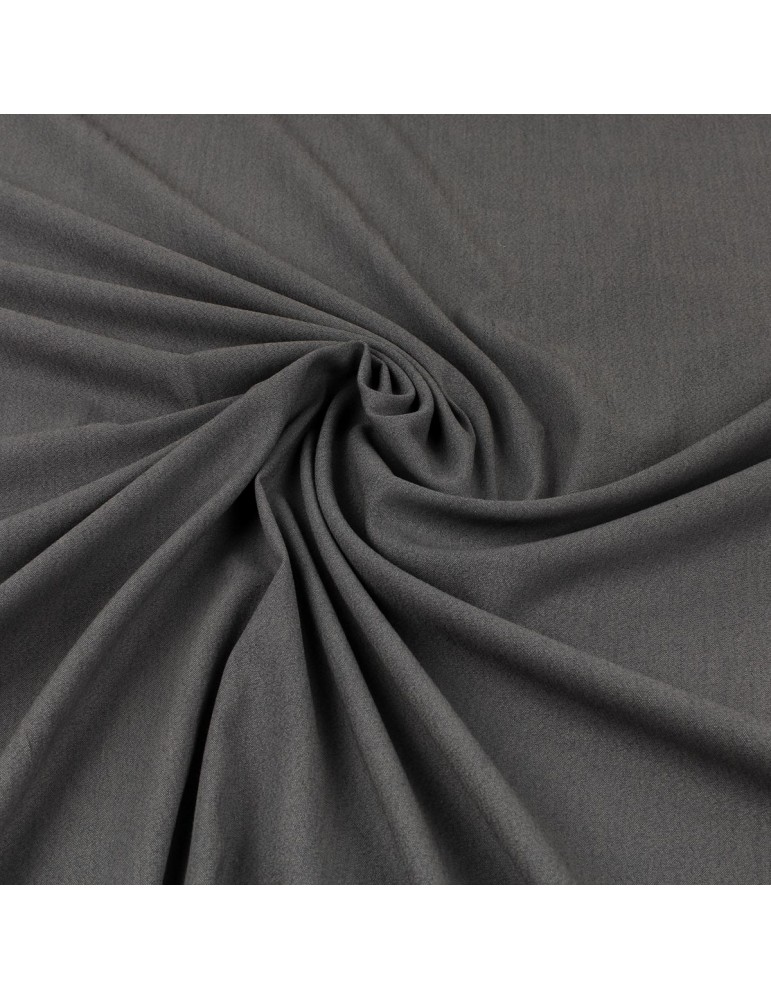 Tissu laine uni gris