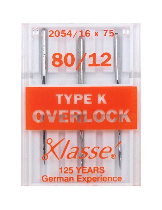 AIGUILLES MACHINE À SURFILER 80/12 type K overlook