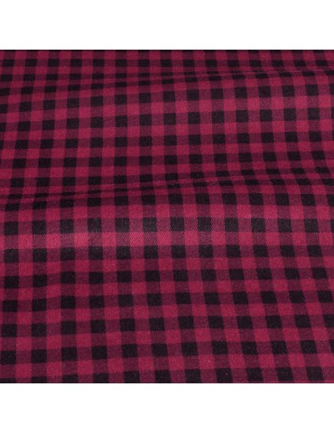 Lainage imprimé quadrillage noir/violet