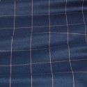 Tissu viscose imprimé quadrillage marine