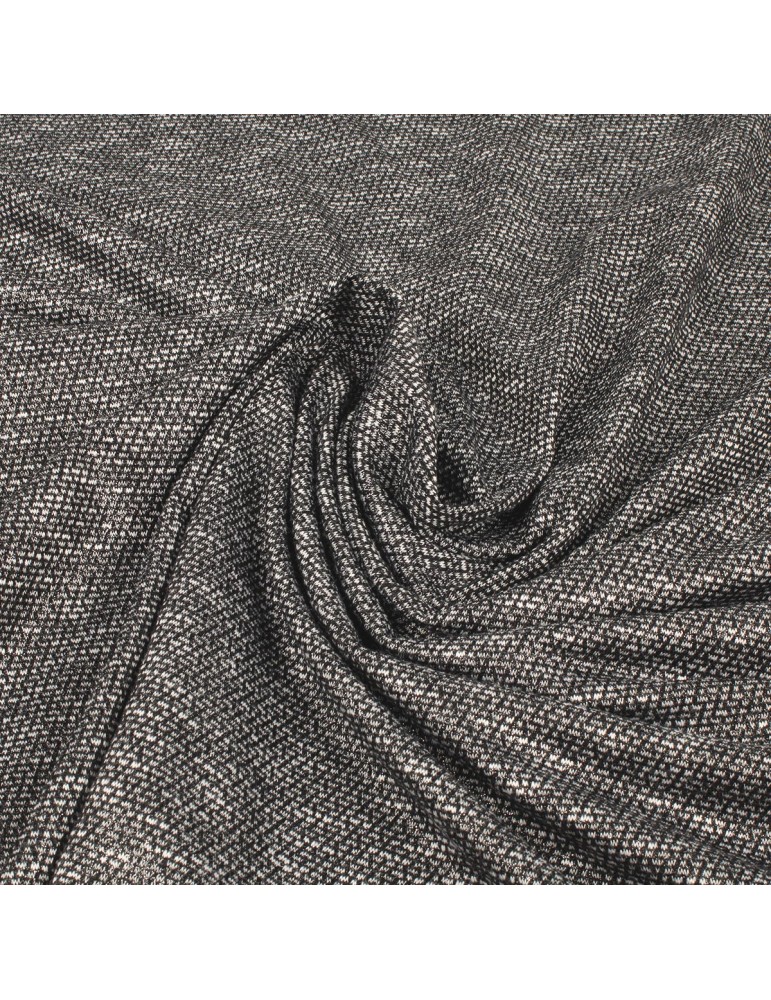 Coupon jersey brillant noir/blanc 300 x 155 cm Coupon jersey brillant noir/blanc 300 x 155 cm
