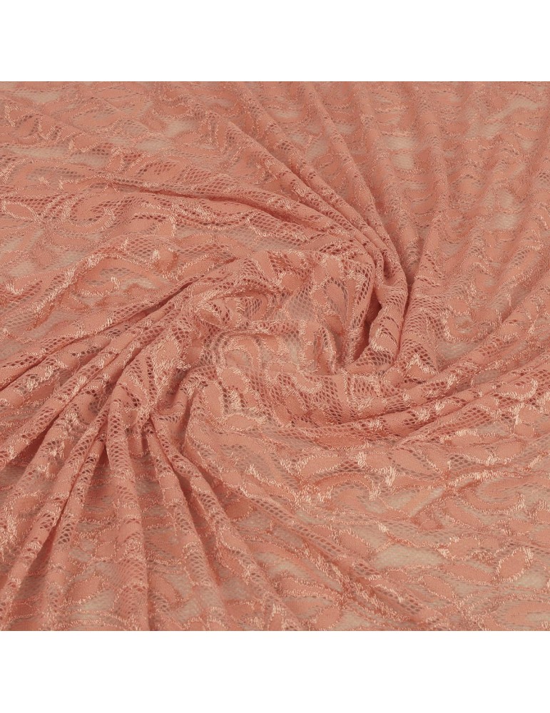 Coupon dentelle rose 300 x 160 cm