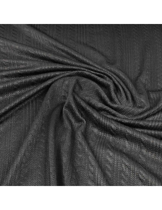 Tissu jersey torsades noir