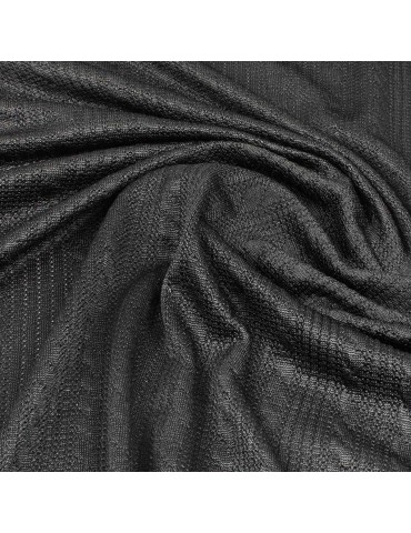Tissu jersey torsades noir