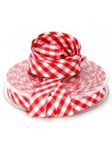 Biais vichy tissé 20 mm rouge Biais vichy tissé 20 mm rouge