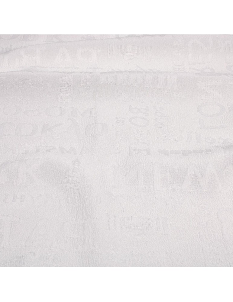 Coupon 100 % polyester blanc 50 x 137 cm Coupon 100 % polyester blanc 50 x 137 cm