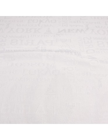 Coupon 100 % polyester blanc 50 x 137 cm