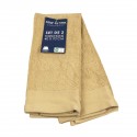 Set de 2 torchons beige 40 x 70 cm