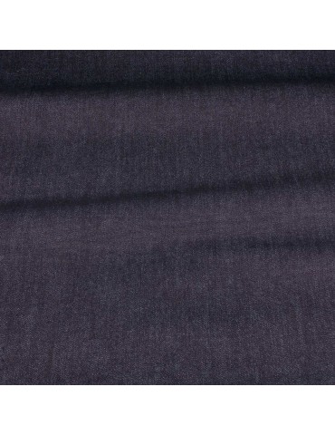 Tissu jean coton/élasthanne 145 cm bleu foncé
