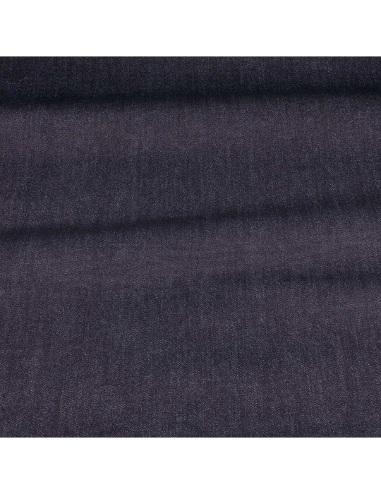 Tissu jean coton/élasthanne 145 cm bleu foncé