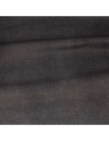 Tissu jean coton/élasthanne 125 cm noir