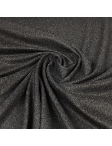 Tissu lainage uni anthracite