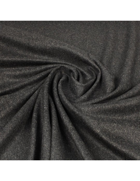 Tissu lainage uni anthracite