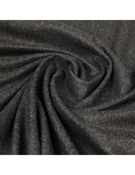 Tissu lainage uni anthracite