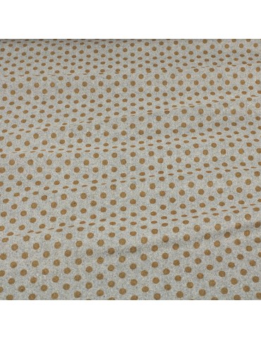 Lainage imprimé à pois gris/marron