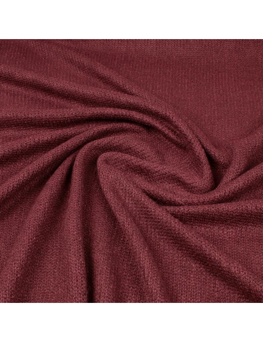 Tissu jersey tricoté bordeaux