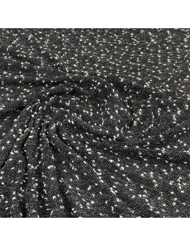 Tissu jersey noir/blanc