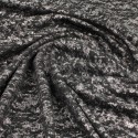 Tissu jersey noir/argent Tissu jersey noir/argent