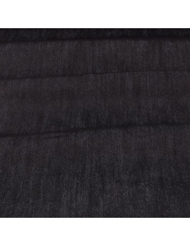 Tissu jean coton/polyester/élasthanne 140 cm bleu foncé