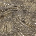 Tissu jersey foil beige/doré