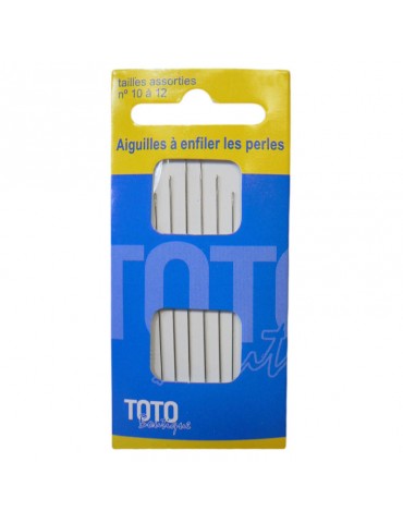 Aiguilles à enfiler les perles N°10 à 12 - 6pcs