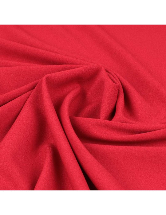Tissu crêpe uni rouge