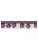 Galon petits pompons 10 mm violet
