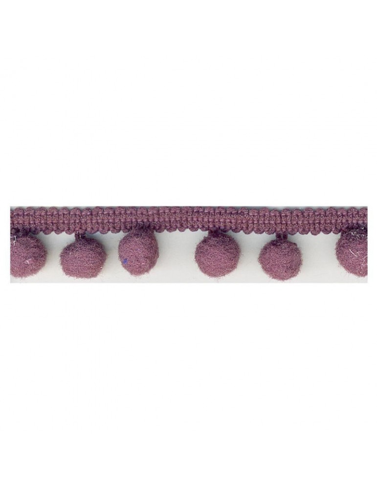 Galon petits pompons 10 mm violet