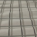 Toile ameublement quadrillage grise