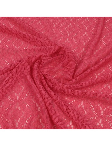 Coupon dentelle rose 300 x 145 cm