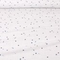Tissu cretonne espace blanc