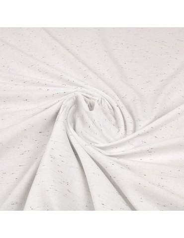 Tissu coton imprimé blanc/noir