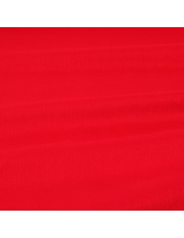 Tissu popeline uni noël rouge Tissu popeline uni noël rouge