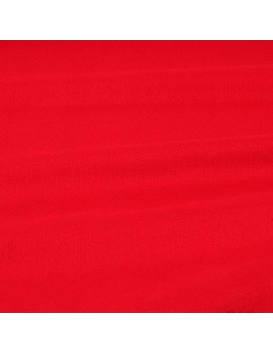Tissu popeline uni noël rouge