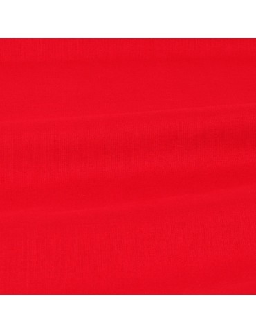 Tissu popeline uni noël rouge