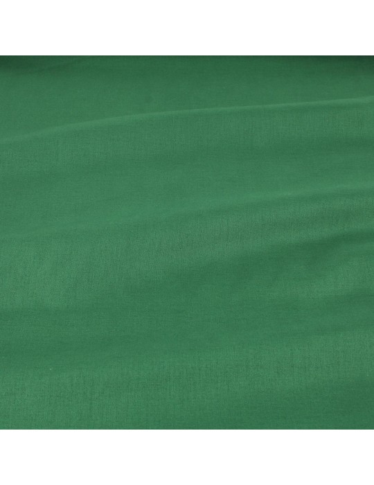 Tissu popeline uni noël vert