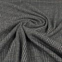 Tissu jacquard aspect laine noir/gris Tissu jacquard aspect laine noir/gris