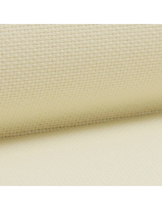 Toile à broder largeur 160cm 100%coton 180g/m² blanc