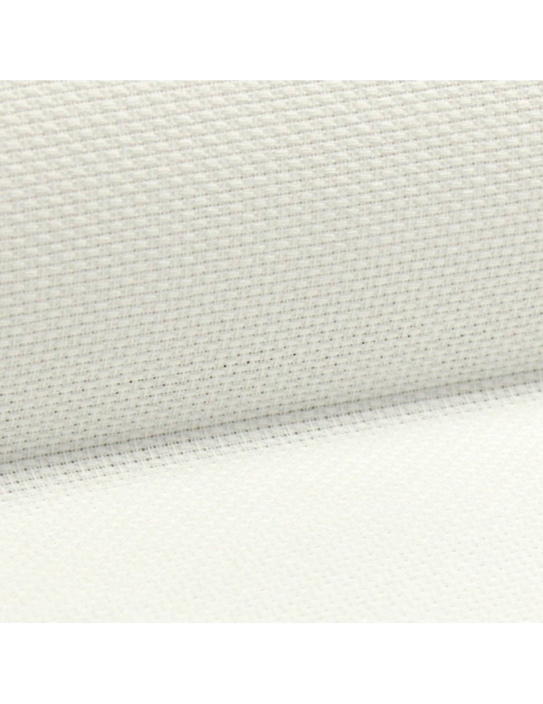 Toile à broder largeur 160cm 100%coton 180g/m² blanc