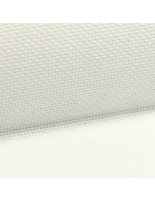Toile à broder largeur 160cm 100%coton 180g/m² blanc