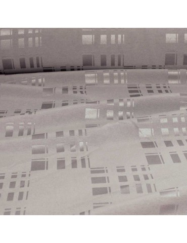 Tissu damassé pour nappe oeko-tex gris