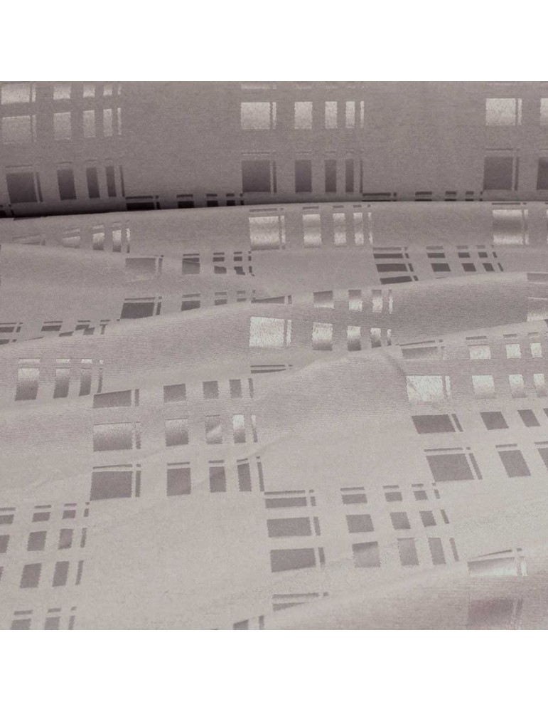 Tissu damassé pour nappe gris Tissu damassé pour nappe gris