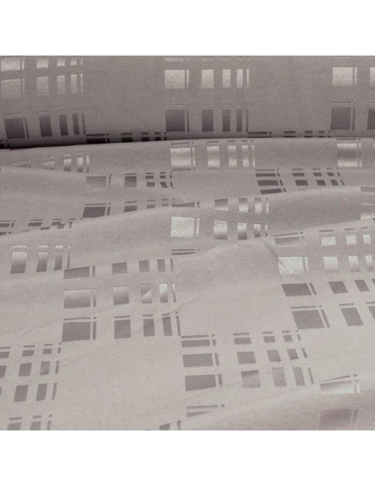 Tissu damassé pour nappe oeko-tex gris