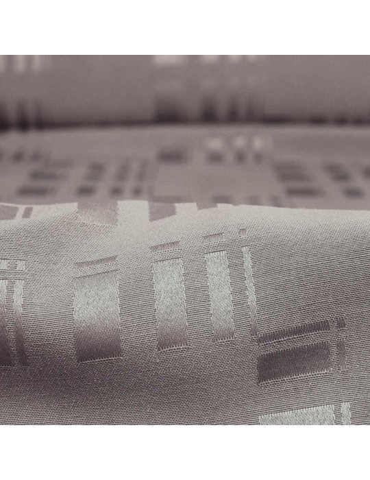 Tissu damassé pour nappe gris
